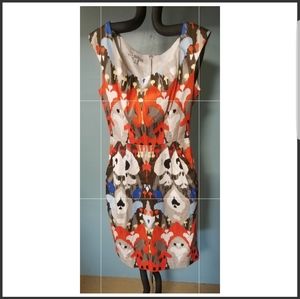 MULTI COLOR SPRING SHEATH DRESS